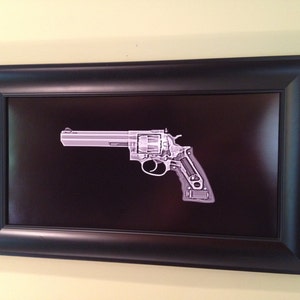 Ruger GP100 Revolver print ready to frame image 1