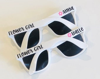 Toddler Small Kids Personalized Sunglasses, Ring Bearer Sunglasses, Kids Size Sunglasses, Wedding Party Gifts, Flower Girl Sunglasses