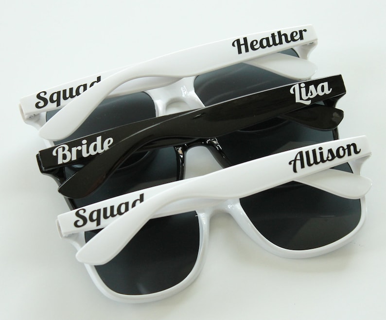 Bachelorette Party Favors Bachelorette Sunglasses Bridal Party Sunglasses Personalized Sunglasses Wedding Sunglasses