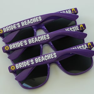 Personalized Sunglasses, Wedding Sunglasses, Bridal Party Sunglasses, Bachelorette Sunglasses, Bachelorette Party Favors