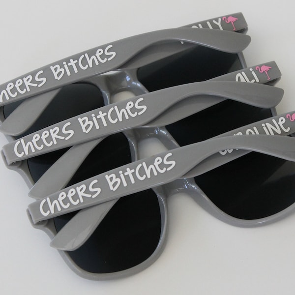 Personalized Sunglasses, Custom Wedding Favors, Bachelorette Gifts, Bachelorette Party Favors, Girls Weekend, Birthday Sunglasses