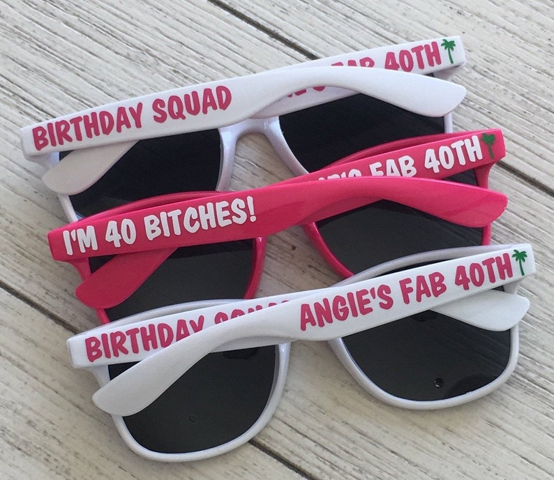 40th Birthday 30th Birthday Birthday Sunglasses All Must Match Personalized Sunglasses Dirty Thirty Discounted Sunglasses