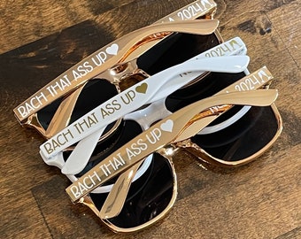 Personalized Sunglasses, Rose Gold Sunglasses, Bridesmaid Sunglasses, Bridal Party Sunglasses, Custom Wedding Sunglasses, Party Favors