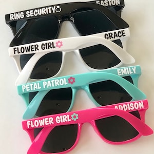Kids Personalized Sunglasses, Ring Bearer Sunglasses, Toddler Sunglasses, Small Child Sunglasses, Flower Girl Sunglasses
