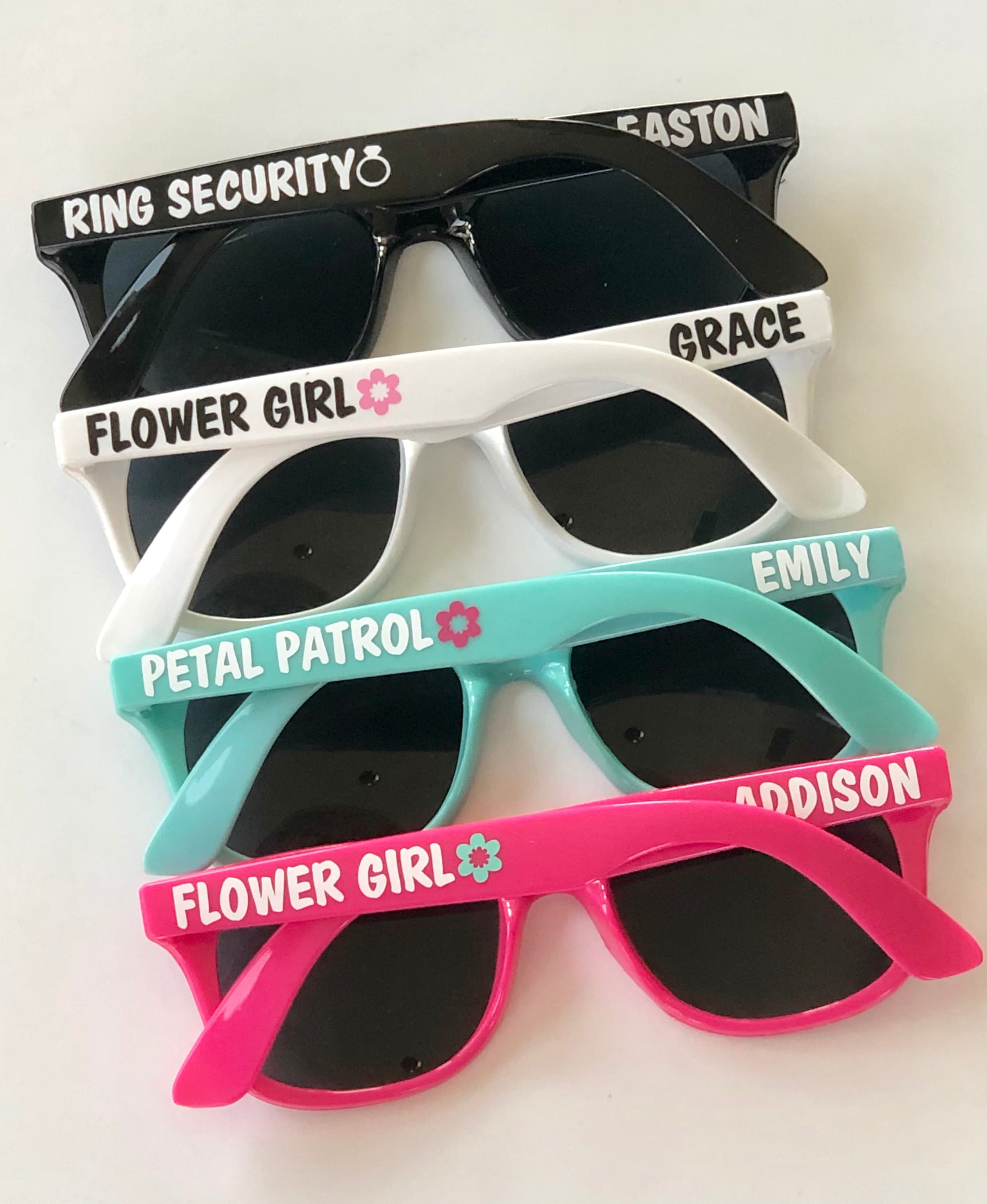 Kids Personalized Sunglasses Ring Bearer Sunglasses Toddler Etsy UK