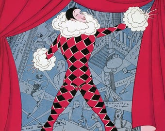 Digital print of The Chicagoan magazine cover 1/26/1929 Art Deco