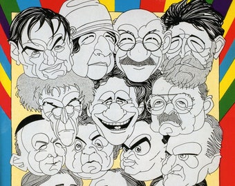The Chicagoan magazine - Digital print of cover art - December 17, 1927 - Art Deco - Famous Chicagoans - Caricatures