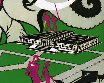The Chicagoan magazine - Digital print of cover art - October 11, 1930 - Field Museum - Art Deco