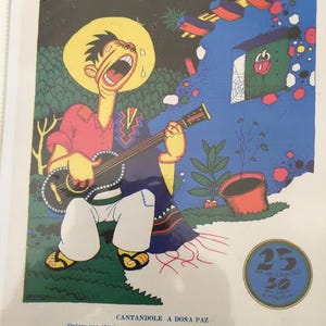 Ernesto Garcia Cabral - Great Mexican artist - digital print of Fantoche Magazine #15 cover - April 12, 1929