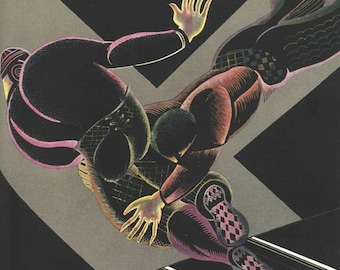 Digital Print of The Chicagoan Cover Art Deco 12/22/1930 Football Monsters of the Midway