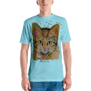 Cat T-shirt, Rainbow Cat T-shirt image 1