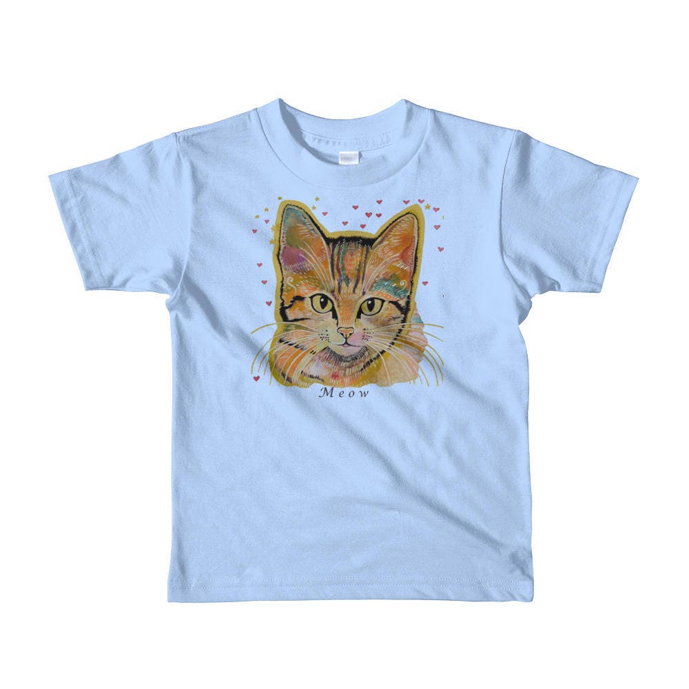 Kids cat tshirt Toddler cat tshirt 2T cat tshirt 4T Etsy
