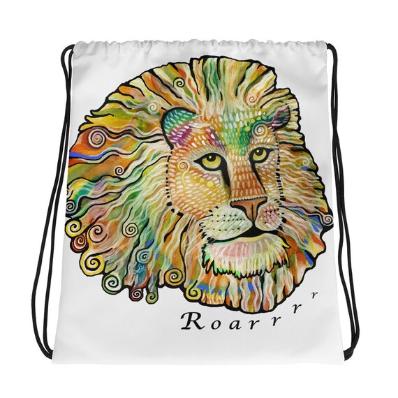 animal drawstring bags