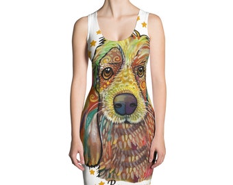 Rainbow Dog Dress, Hounddog dress