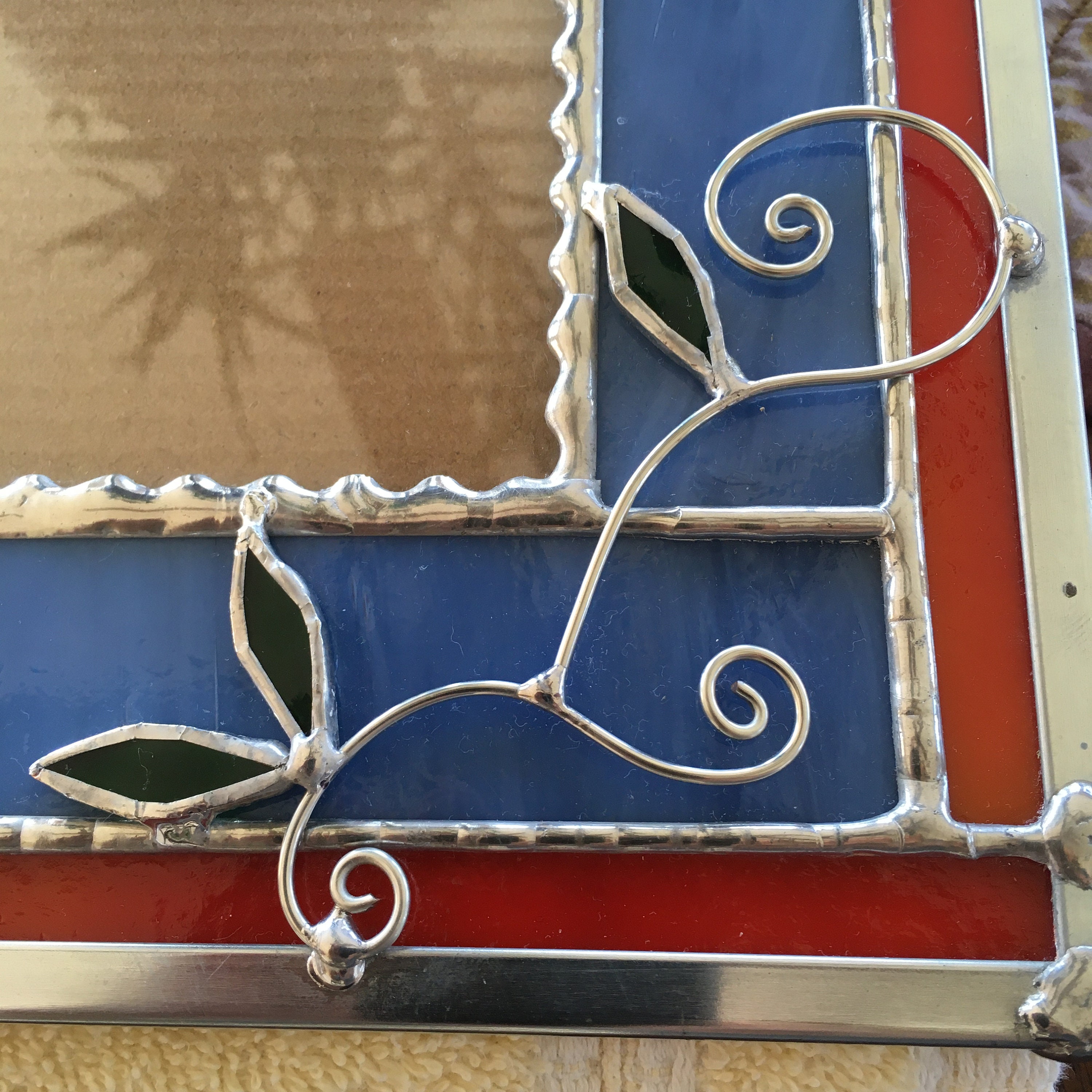 Stained Glass Picture Frame for 5x7 Photo / Hanging Frame Etsy UK