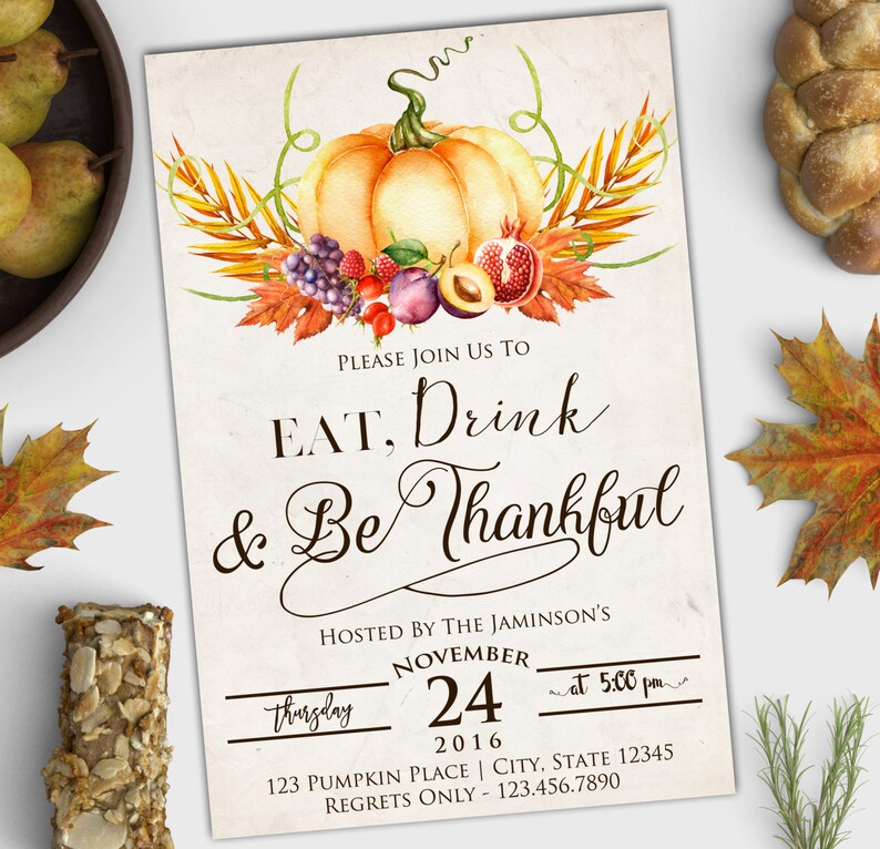 Thanksgiving blessings in