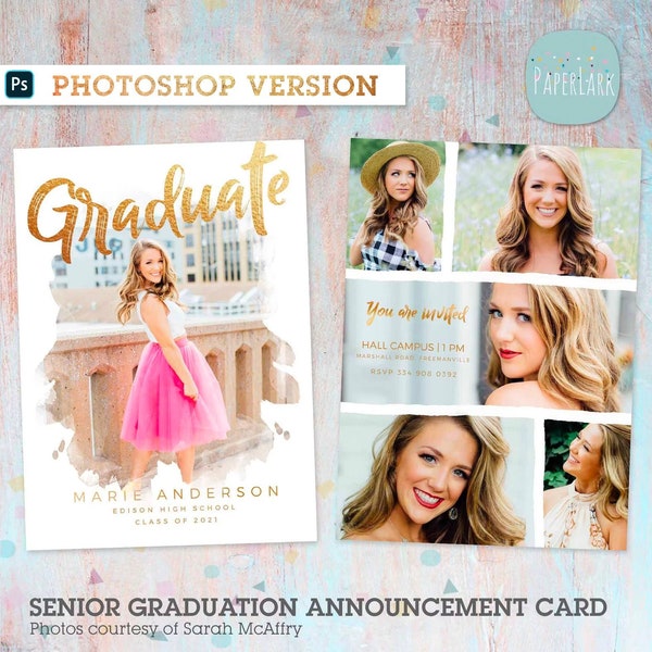 Senior Announcement Etsy