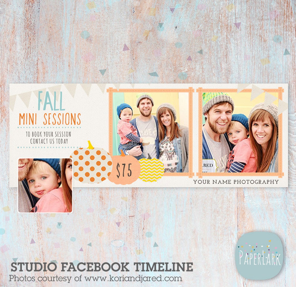 Fall Mini Session Template - Fall Facebook Timeline - Photoshop ...