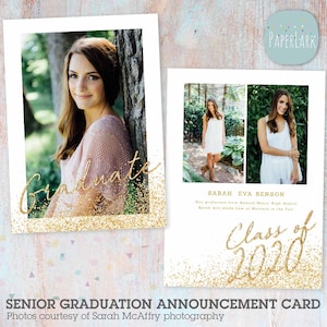 Senior Announcement Card Senior Card Senior Template | Etsy