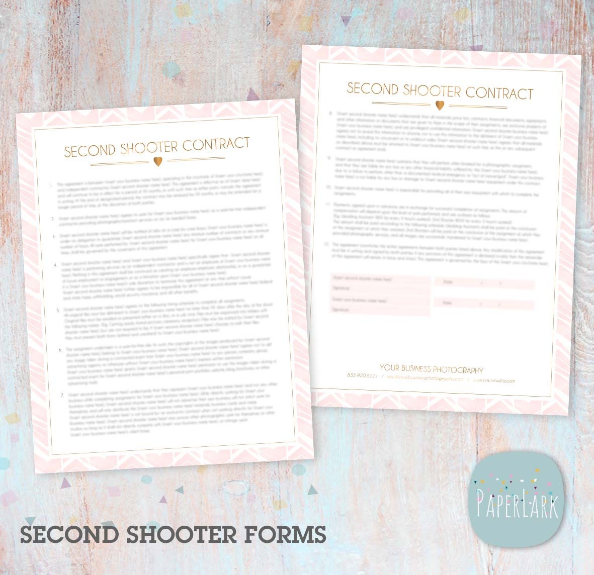 2nd Shooter Contract Second Shooter Contract Photography Etsy Australia
