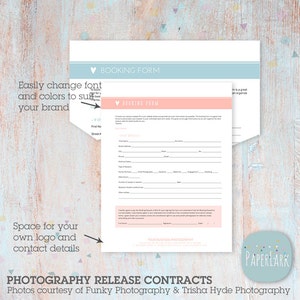 Photography Business Forms and Contracts NG007 INSTANT DOWNLOAD image 2