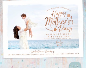 Mother's Day template, Mother's Day Flyer, Mini Session, Mother's Day Minis, Mother's Day Marketing, Photoshop Template, IM035
