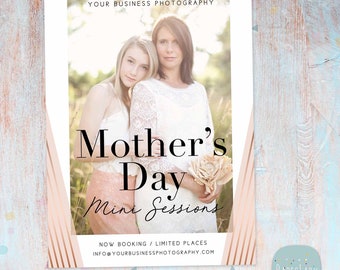 Mothers Day Mini, Mini Session, Mother's Day Minis, Mother's Day Marketing - Photoshop Template, IM031 - INSTANT DOWNLOAD