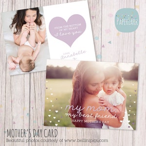 Muttertagskarte - Photoshop Vorlage - AD001 - INSTANT DOWNLOAD