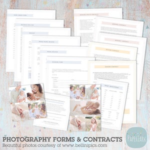 Photography Business Forms and Contracts - NG017 - INSTANT Download