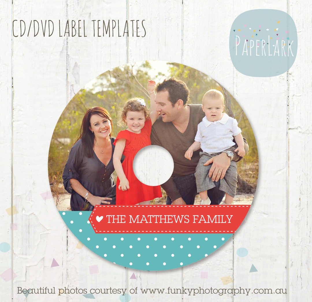 Cd/dvd Label Photoshop Template - ES006 - INSTANT Download - Etsy