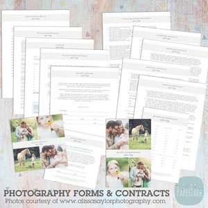 Photography Marketing Set BUNDLE and SAVE Print, Online, Forms & Contract Sets LG032 Instant Download image 4