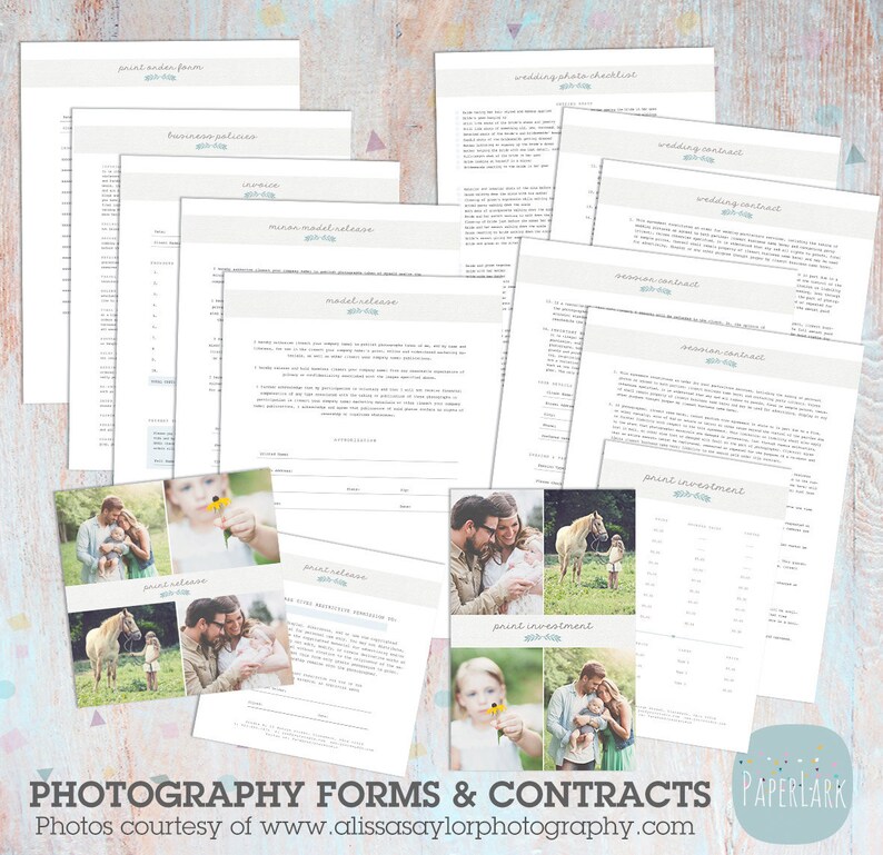 Photography Marketing Set BUNDLE and SAVE Print, Online, Forms & Contract Sets LG032 Instant Download image 4