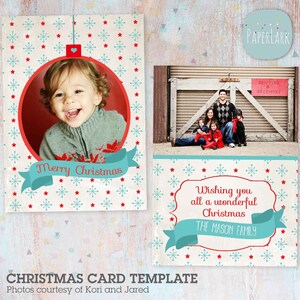 Tarjeta de Navidad, Plantilla de tarjeta de Navidad, Feliz Navidad, Tarjeta de Feliz Navidad, Feliz Navidad, Plantilla de Photoshop, DESCARGA INSTANTÁNEA AC001