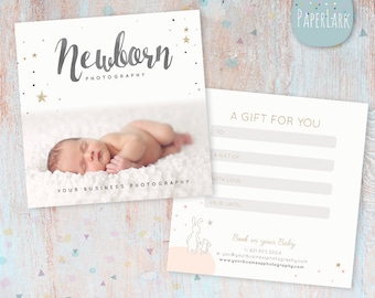 Photography Gift Certificate - Photoshop template - VG014 - INSTANT DOWNLOAD