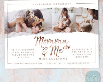 Mother's Day Mini, Mothers Day Mini Session, Mother's Day Minis, Mother's Day Marketing - Photoshop Template IM027 - INSTANT DOWNLOAD