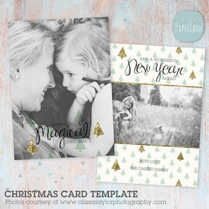 Weihnachtskarte, Weihnachtskartenvorlage, Frohe Weihnachten, Frohe Weihnachten, Frohe Feiertage, Happy New Year - AC016 - INSTANT DOWNLOAD