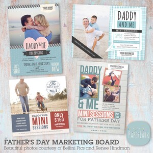 Daddy and Me - Mini Session Bundle - Photoshop Vorlagen - IF005 - INSTANT DOWNLOAD