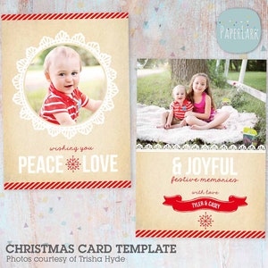 Weihnachtskarte, Weihnachtskartenvorlage, Weihnachtskarten, Frohe Weihnachten, Frohe Weihnachten, Photoshop Vorlage, AC007-INSTANT DOWNLOAD