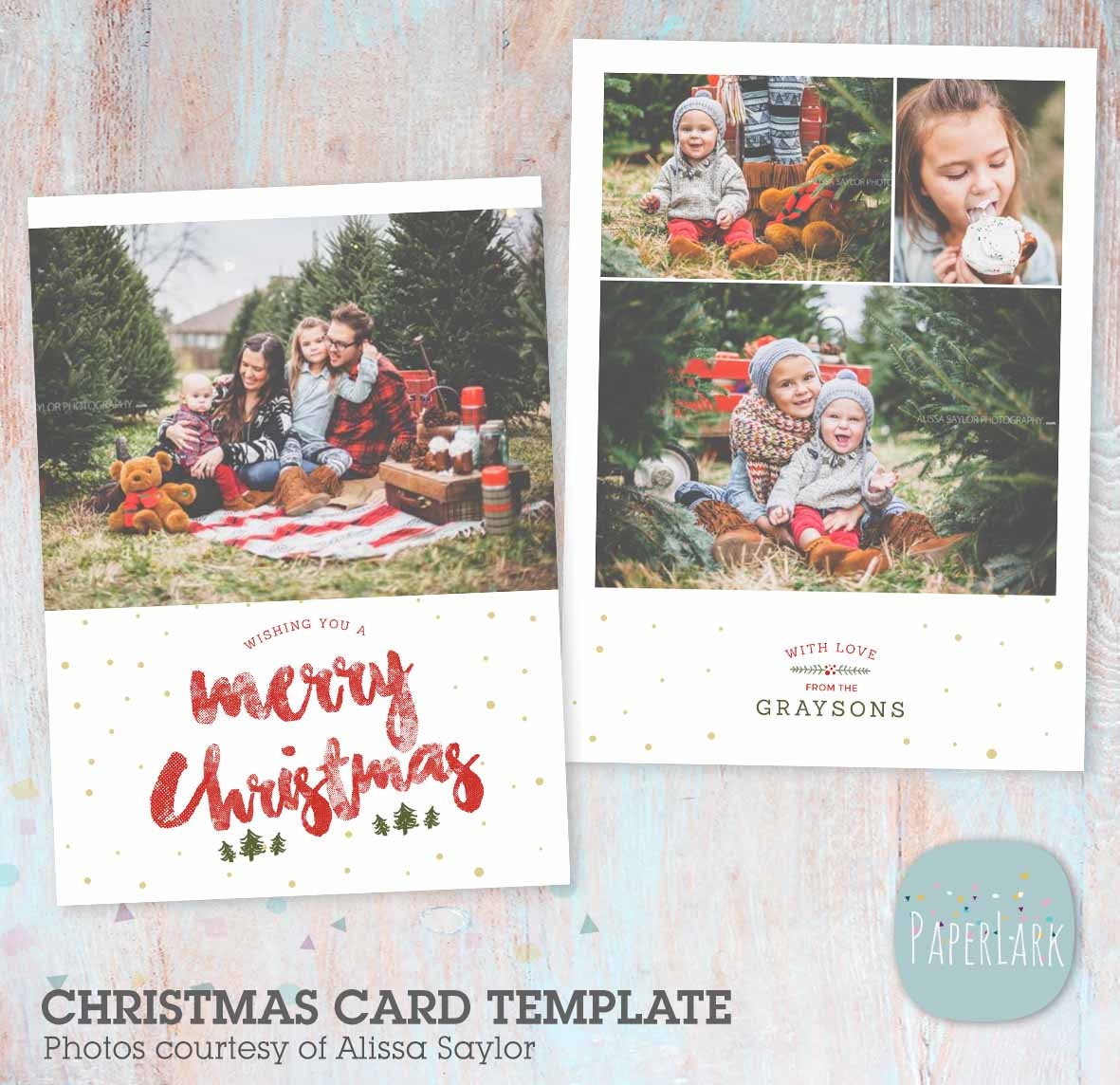Christmas Mini Session Template and Card Bundle - Christmas Tree Farm ...