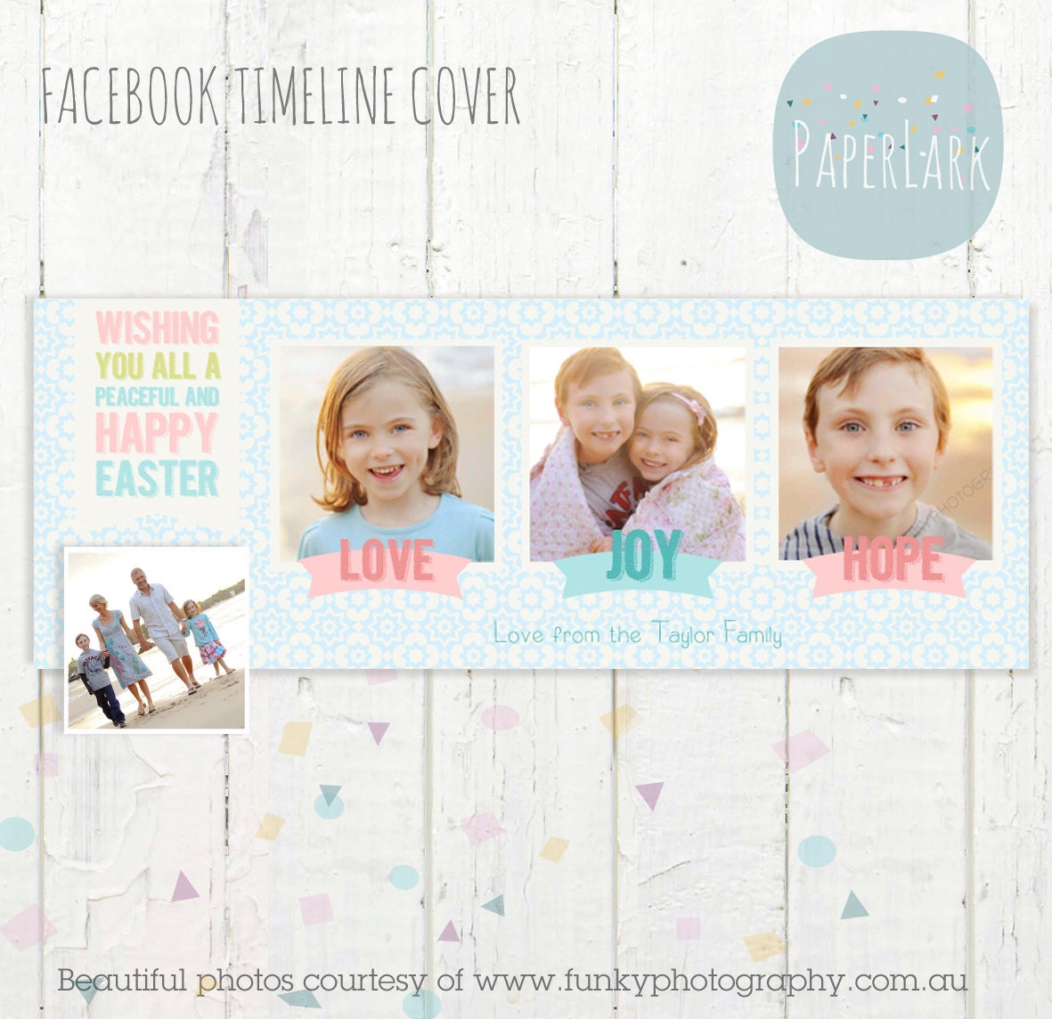 Facebook timeline cover photoshop template - HE001 - INSTANT DOWNLOAD, image size:1181x1144