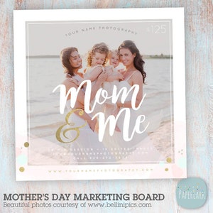 Muttertag Template Mini Session Marketing Board - Photoshop Template IM020 - INSTANT DOWNLOAD