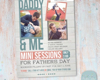 Father's Day Mini Session template - Photoshop - IF001- INSTANT DOWNLOAD