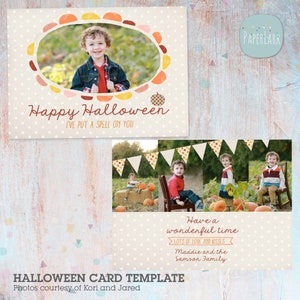 Halloween Template, Halloween Card, Template, Photoshop Template, AH010 - INSTANT DOWNLOAD