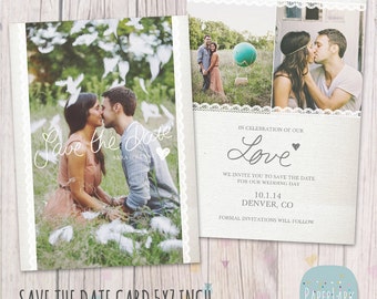 Szablon karty Save the Date - AW017 - NATYCHMIASTOWE POBIERANIE