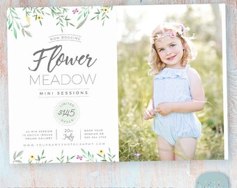 Mini Session Marketing Board - Photoshop template - IG016 - INSTANT DOWNLOAD