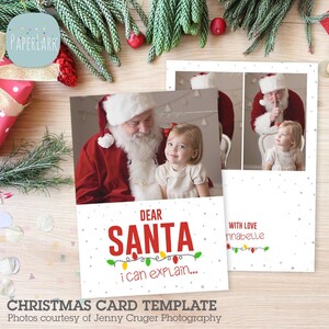 Plantilla de tarjeta de Santa, tarjeta de Navidad de Santa, plantilla de vacaciones, tarjeta de plantilla de Navidad, tarjeta de Santa, tarjeta de Navidad, plantilla de Photoshop, AC098