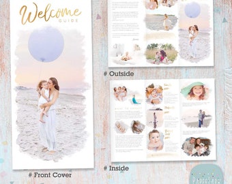 Client welcome guide, Photography Pricing Flyer, Studio Welcome Flyer, Trifold Brochure, DL Size Sell Sheet - PG026 - Instant Download