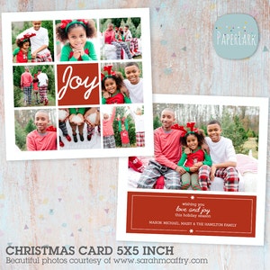 Christmas, Card, Holiday Template, Xmas Card Template, Xmas template, Merry Christmas, Photoshop template, AC063 - INSTANT DOWNLOAD