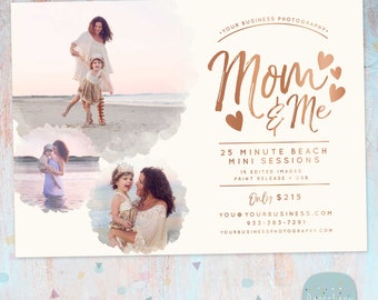 Mothers Day Mini, Mini Sessions, Mothers Day Flyer, Marketing Board, Photography Marketing Board, Photoshop template - IM037