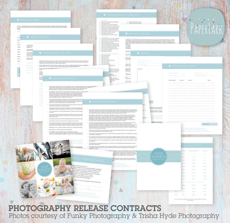 Photography Business Forms and Contracts NG007 INSTANT DOWNLOAD image 1